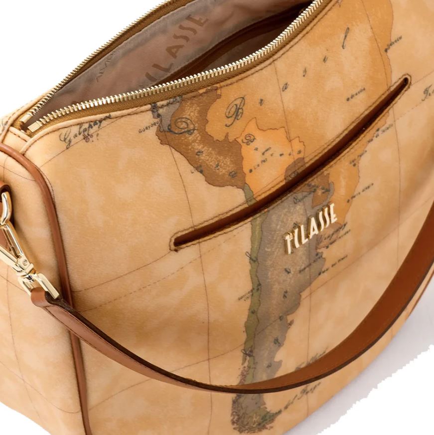 Alviero Martini 1a Classe Tracolla Mezzaluna Geo Classic CD068 6000 Col 0010 Natural